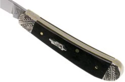Case Sway Back Ebony Wood, Worked Bolsters, 59675, TB71117 SS Pocket Knife -Case Knives Sales CE59675 06 case 1