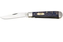 Case Trapper Blue Smooth Sycamore Wood, 63730, 7254 SS Pocket Knife