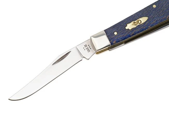 Case Mini Trapper Blue Smooth Sycamore Wood, 63731, 7207 SS Pocket Knife 3 Case Mini Trapper Blue Smooth Sycamore Wood, 63731, 7207 SS Pocket Knife - Image 3