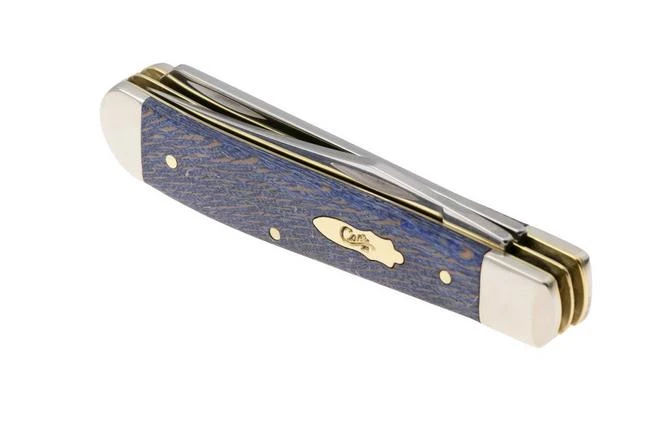 Case Mini Trapper Blue Smooth Sycamore Wood, 63731, 7207 SS Pocket Knife 5 Case Mini Trapper Blue Smooth Sycamore Wood, 63731, 7207 SS Pocket Knife - Image 5