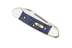 Case Baby Butterbean, Smooth Blue Sycamore Wood 63733, 72132 SS Pocket Knife -Case Knives Sales CE63733 05 case