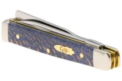 Case Baby Doc Smooth Blue Sycamore Wood, 63736, 7282SP SS Pocket Knife -Case Knives Sales CE63736 06 case