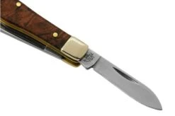 Case Small Swell Centre Jack Maple Burl Wood 64061, 7225 1/2 SS Pocket Knife -Case Knives Sales CE64061 04 case