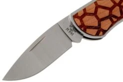Case X Woodchuck Executive Lockback Brushed Stainless, Giraffe, 64320, M1300L SS Pocket Knife -Case Knives Sales CE64320 03 case knives