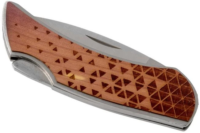 Case X Woodchuck Executive Lockback Brushed Stainless, Triangles, 64321, M1300L SS Pocket Knife 4 Case X Woodchuck Executive Lockback Brushed Stainless, Triangles, 64321, M1300L SS Pocket Knife - Image 4