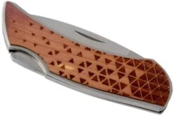 Case X Woodchuck Executive Lockback Brushed Stainless, Triangles, 64321, M1300L SS Pocket Knife -Case Knives Sales CE64321 04 case knives