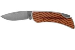 Case X Woodchuck Executive Lockback Brushed Stainless, Lines, 64322, M1300L SS Pocket Knife