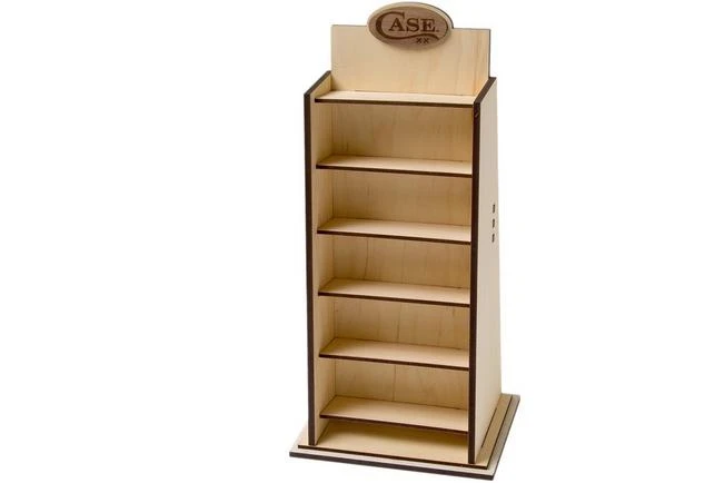 Case Woodchuck Countertop Display, Birch Wood, 64325, Knife Display For Five Knives 1 Case Woodchuck Countertop Display, Birch Wood, 64325, Knife Display For Five Knives