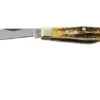 Case Small Swell Center Jack 65326 Jigged Stag Bone, Stainless Steel, Pocket Knife