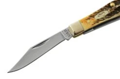 Case Small Swell Center Jack 65326 Jigged Stag Bone, Stainless Steel, Pocket Knife -Case Knives Sales CE65326 03 case