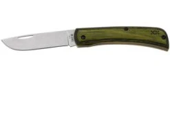 Case Sod Buster Jr Smooth Green/Black Dymalux Wood, 66383, XR7137 S35VN Pocket Knife