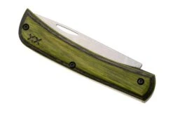Case Sod Buster Jr Smooth Green/Black Dymalux Wood, 66383, XR7137 S35VN Pocket Knife -Case Knives Sales CE66383 06 case
