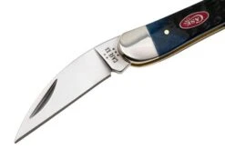 Case Seahorse Whittler, Navy Blue Bone, Rogers Jig, 6889, 6355WH SS Pocket Knife -Case Knives Sales CE6889 03 case