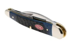 Case Seahorse Whittler, Navy Blue Bone, Rogers Jig, 6889, 6355WH SS Pocket Knife -Case Knives Sales CE6889 05 case