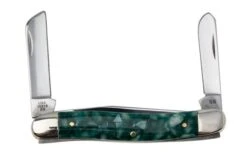 Case Medium Stockman 71382 SparXX, Smooth Green Kirinite 10318 Pocket Knife -Case Knives Sales CE71382 04 case