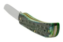 Case Jig Sod Buster Jr, Hunter Green Bone, Deep Canyon, 75832, 6137 SS, Pocket Knife -Case Knives Sales CE75832 04 case