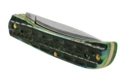 Case Jig Sod Buster Jr, Hunter Green Bone, Deep Canyon, 75832, 6137 SS, Pocket Knife -Case Knives Sales CE75832 06 case