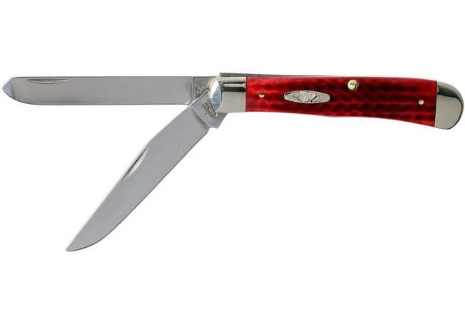 Case Trapper Pocket Worn Old Red Bone, 00783, 6254 SS Pocket Knife 1 Case Trapper Pocket Worn Old Red Bone, 00783, 6254 SS Pocket Knife