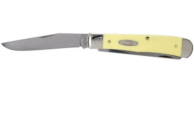 Case Trapper Yellow Synthetic, 80161, 6254 SS Pocket Knife 2 Case Trapper Yellow Synthetic, 80161, 6254 SS Pocket Knife - Image 2