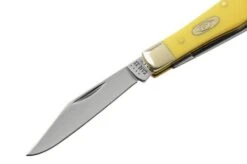 Case Small Swell Center Jack, Yellow Synthetic Smooth, 81097, 3225 SS, Pocket Knife -Case Knives Sales CE81097 03 case