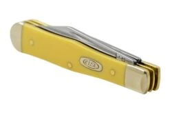 Case Small Swell Center Jack, Yellow Synthetic Smooth, 81097, 3225 SS, Pocket Knife -Case Knives Sales CE81097 06 case